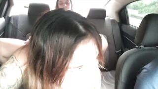 Ahegao Face While Riding Girlfriend's Dildo